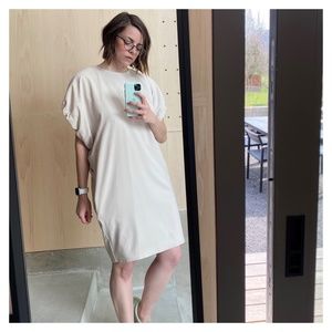 Acne Cream Midi Dress